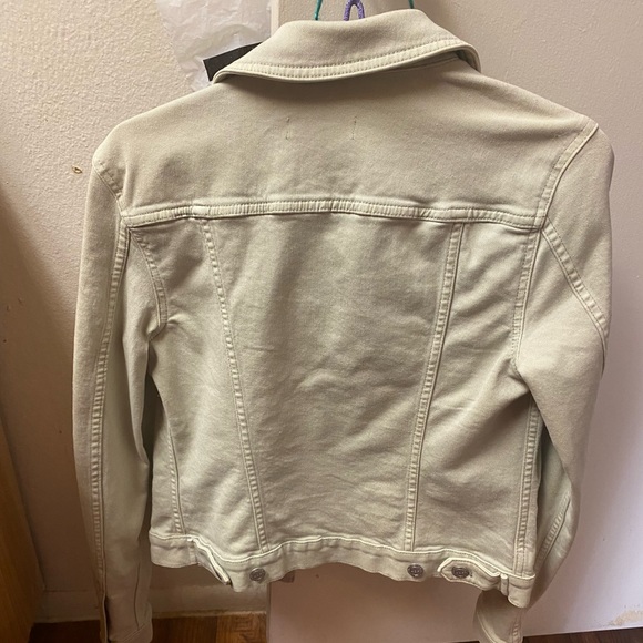 NWT LOFT Sage green denim jacket - Picture 2 of 4